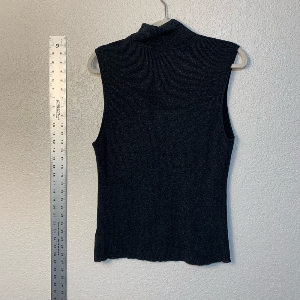 Nygård Collection Black sparkling stretchy Turtleneck Sweater